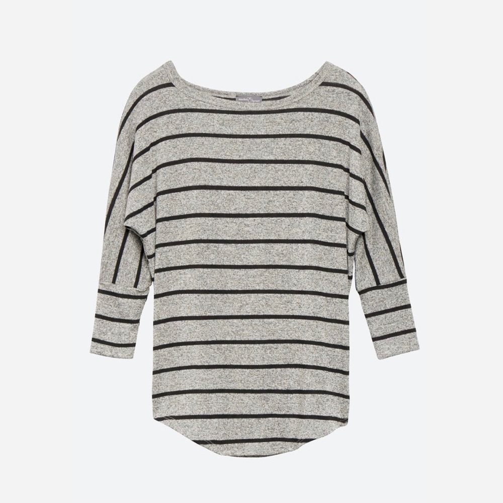 Market & Spruce Corinna Striped Dolman Knit Top Women's Small